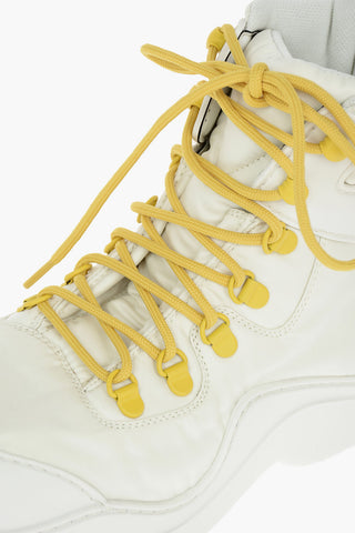 Padded Nylon PUDDLE Ankle Boots with Contrasting Laces
