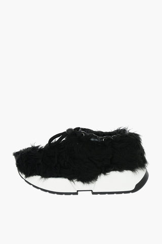 MM6 Sneakers in Ecopelliccia con Suola Statement