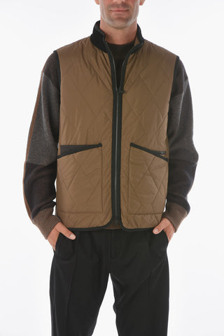 ZZEGNA sleeveless quilted jacket