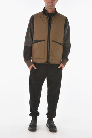 ZZEGNA sleeveless quilted jacket