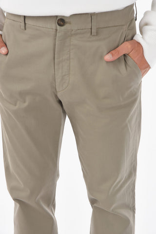 ZZEGNA stretch cotton 4 pockets pants