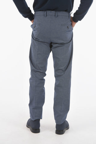 Double-pleated BRERA2P Geometric Micropatterned Chino Pants