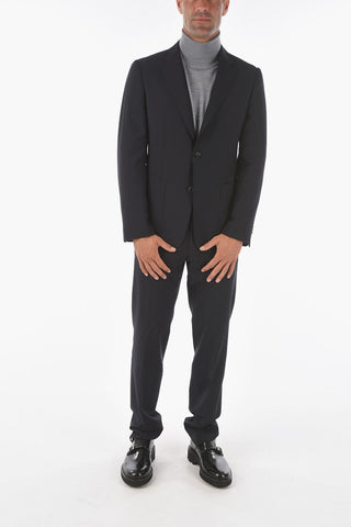 ZZEGNA TECHMERINO wool side vents notch lapel 2-button suit