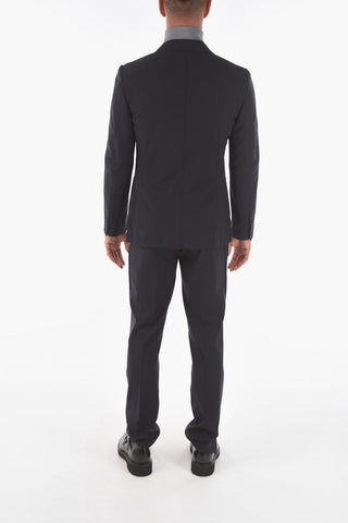 ZZEGNA TECHMERINO wool side vents notch lapel 2-button suit