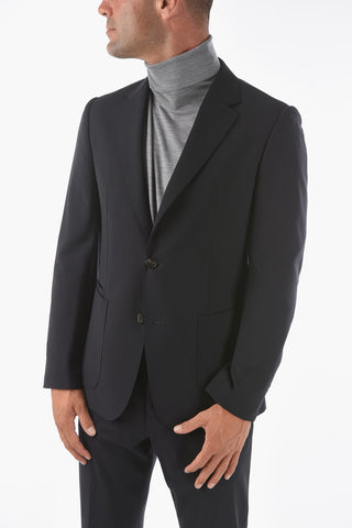 ZZEGNA TECHMERINO wool side vents notch lapel 2-button suit