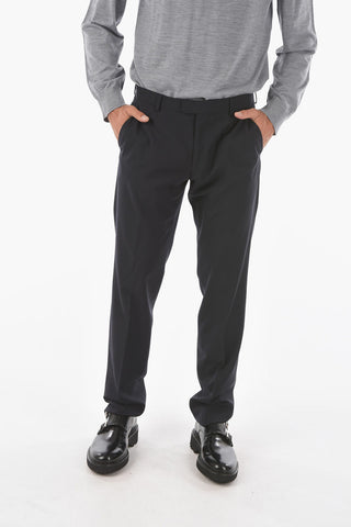 ZZEGNA TECHMERINO wool side vents notch lapel 2-button suit