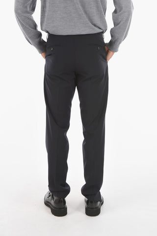 ZZEGNA TECHMERINO wool side vents notch lapel 2-button suit