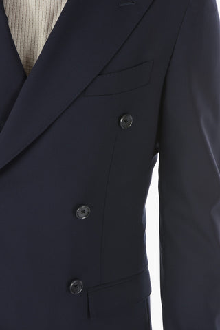 CC COLLECTION Double-breasted REWARD Peak Lapel Suit