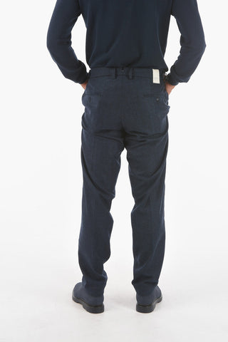 Single-pleated Leisure Fit RAVAL1P.L.478 Herringbone Wool Blend Pants
