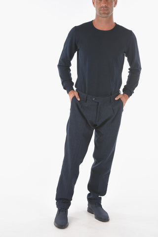 Single-pleated Leisure Fit RAVAL1P.L.478 Herringbone Wool Blend Pants