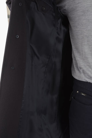 ZZEGNA flap pocket wool chesterfield coat