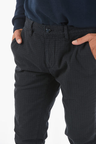 Gingham Checked Slim Fit NEWTOWN.L.457 Chino Pants