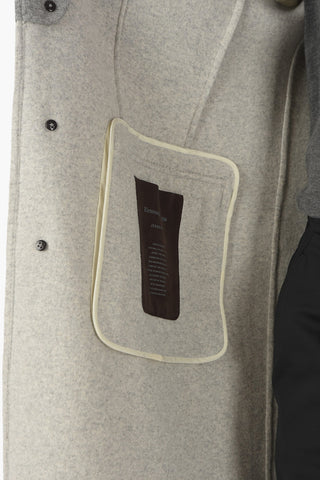 Cappotto chesterfield Monopetto in Cashmere e Lana