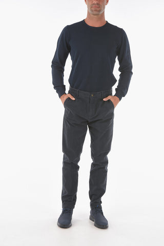Pantaloni Chino MARAIS in Cotone Stretch con Passanti