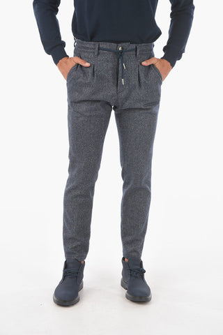 Pantaloni MITTE.812 a una Pince con Elastico in Vita