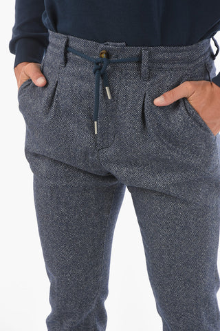 Pantaloni MITTE.812 a una Pince con Elastico in Vita
