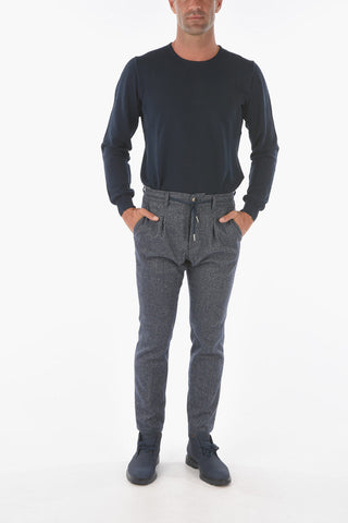 Pantaloni MITTE.812 a una Pince con Elastico in Vita