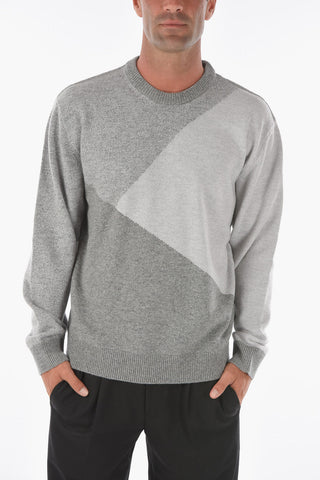 ZZEGNA Tone-on-tone Crew-neck Sweater