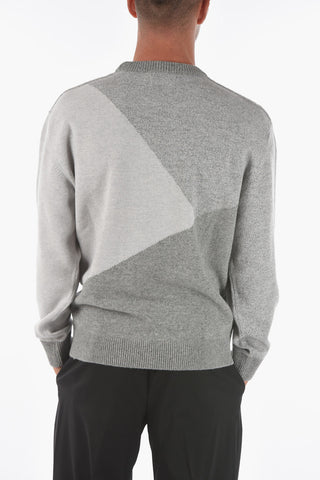 ZZEGNA Tone-on-tone Crew-neck Sweater
