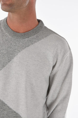 ZZEGNA Tone-on-tone Crew-neck Sweater