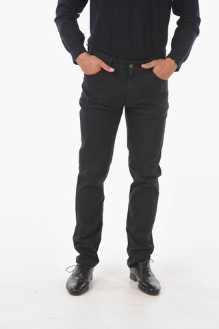 17cm 5 pockets stretch cotton  jeans