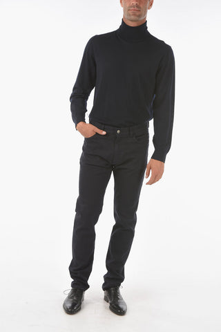 17cm 5 pockets stretch cotton  jeans