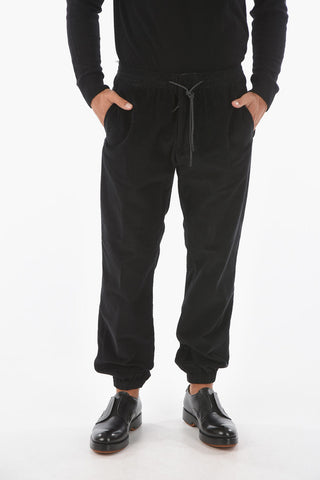 ZZEGNA solid color corduroy pants
