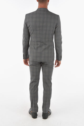 CC COLLECTION Abito 2 Bottoni RESET con Motivo District Check