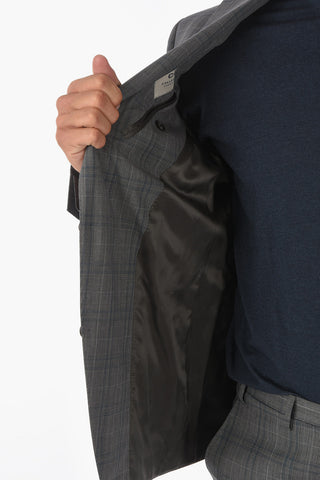 CC COLLECTION Abito 2 Bottoni RESET con Motivo District Check