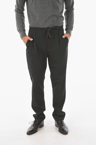 ZZEGNA Single-pleated 3-pocket Pants