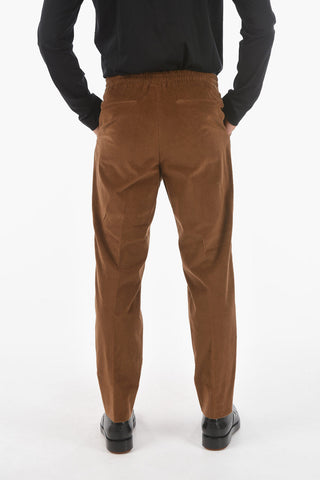 ZZEGNA single pleat corduroy pants
