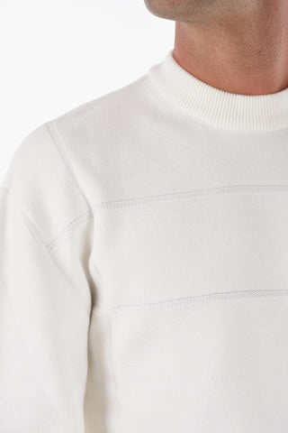 ZZEGNA Solid Color Crew-Neck Sweater