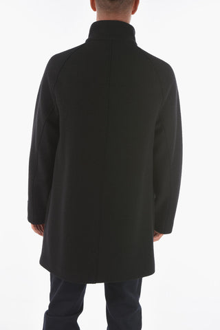 ZZEGNA Wool-bouclé Zip-up Coat