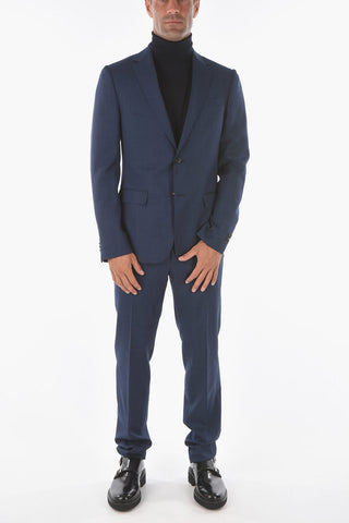 ZZEGNA side vents notch lapel 2-button suit