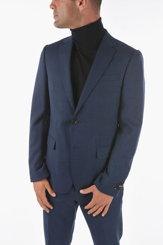 ZZEGNA side vents notch lapel 2-button suit