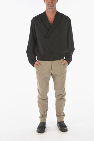 ZZEGNA RECYCLED Camicia con Scollatura Profonda e Dettagli Stretch