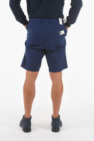 Single-pleated RAVAL Stretch Cotton Shorts