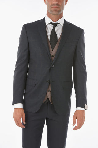 Blazer 2 Bottoni ACADEMY con Motivo Windowpane