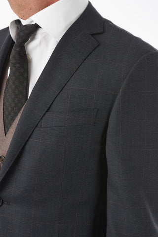 Blazer 2 Bottoni ACADEMY con Motivo Windowpane
