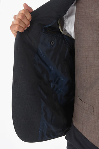Blazer 2 Bottoni ACADEMY con Motivo Windowpane