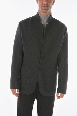 EZ TAILORING solid color knitted blazer