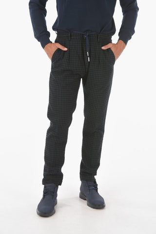 Gingham Motif MITTE Carrot Fit Pants