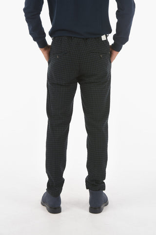Gingham Motif MITTE Carrot Fit Pants