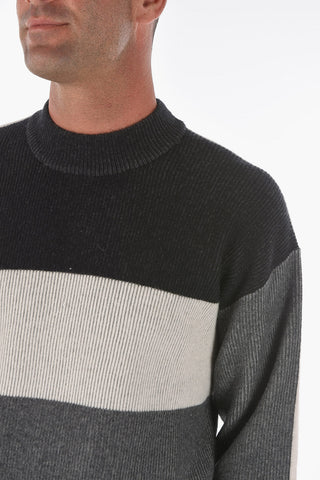 ZZEGNA Wool and Cashmere Ribbed Sweater