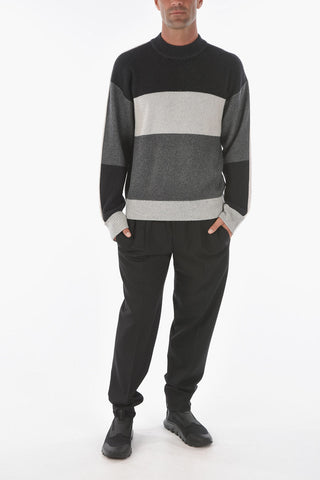 ZZEGNA Wool and Cashmere Ribbed Sweater