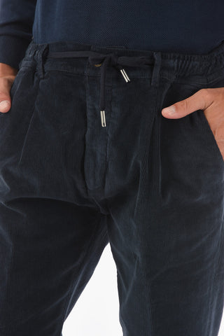 Single-pleated MITTE Corduroy Pants with Drawstring