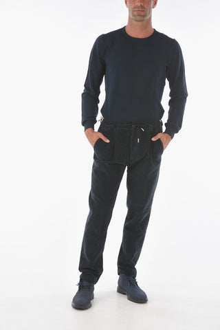Single-pleated MITTE Corduroy Pants with Drawstring
