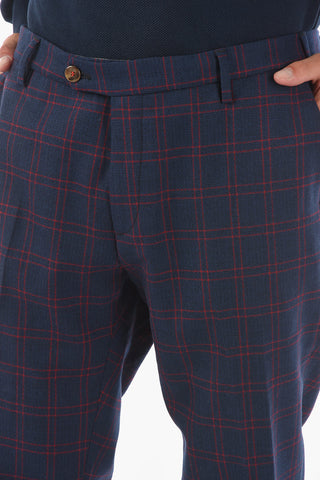 Tattersall Motif Slim Fit S.ROPPONGI.487 Chino Pants
