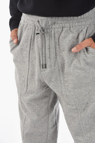 ZZEGNA Fleeced Linen-blend Joggers