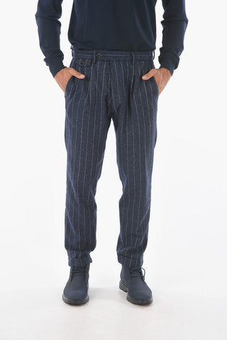 Single-pleated RAVAL1P.S. Pinstriped Pants